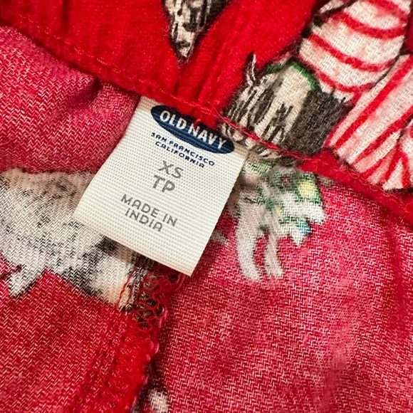 OLD NAVY Flannel Christmas Dog Puppy Pajama PJ Bottoms Pants - size xs - Picture 6 of 6